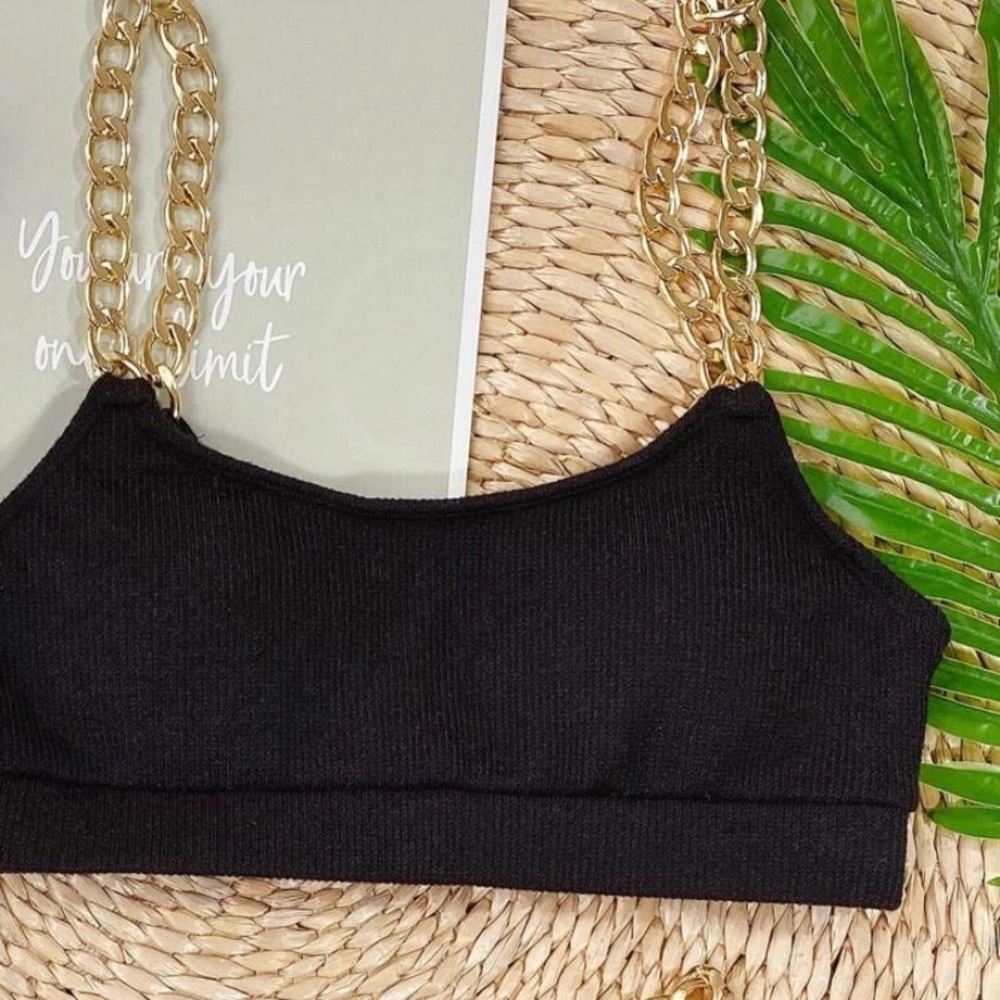 2 piece black and gold Bikini